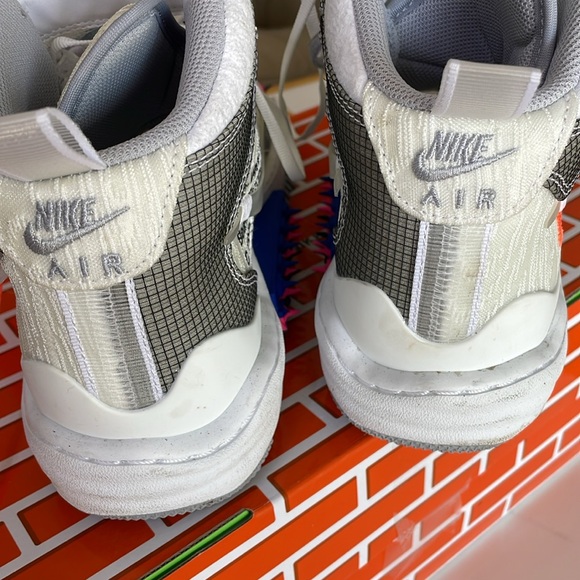 Nike Off-White Air Force 1 Mid DO6290-100 Unisex M Sz 9, W Sz 10.5 Excellent main image 9